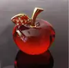 Decoraciones de Manzana de Cristal K9 3D al por Mayor Cumpleaños Festividad Creativos Adornos para Coche Regalo de Navidad Grabado