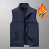 Chaleco Reversible de Lana para Trabajo con Logo Venta de Exposición Tienda 4S Chaleco con Lana Gruesa y Texto Impreso