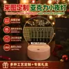 Luz de Noche Acrílica Personalizada con Fotos, Adornos Luminosos de Madera Maciza para Escritorio, Recuerdos Navideños, Regalos, Recuerdos de Empresa