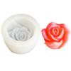 Molde de Silicone para Vela Flor Rosa Aromaterapia Gesso Enfeites para Carro Molde para Assar Bolo