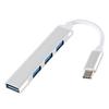 Divisor USB tipo C3.0 externo, de uno a cuatro puertos, para teléfono móvil, tableta, portátil, estación de acoplamiento USB multiinterfaz