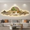 Pintura Decorativa de Fundo para Sofá Moderno Acessível Luxo Criativo Simples Paisagem Mural de Penas Pintura em Porcelana de Cristal Gravação a Laser Pintura de Pendurar