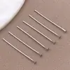 Alfinetes em formato de T, alfinetes em formato de 9, alfinetes com cabeça redonda, banhados a ouro 18K em cobre, materiais para atacado para acessórios de joias artesanais DIY com contas