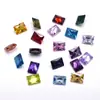 Pedras preciosas coloridas, zircônias retangulares pequenas soltas, pedras de zircônia cúbica artificiais com base pontiaguda para joias, vendas diretas do fabricante