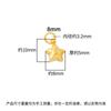 Plata de Ley S925 Hecho a Mano Plata Estrella de Cinco Puntas Colgante Chapado en Oro Estrella Charm DIY Pulsera de Cristal Accesorios con Cuentas