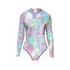 Amazon Rebaja Caliente de Verano para Mujer Nuevo Original Europeo y Americano Estampado Digital Sirena Deportivo Traje de Baño de una Pieza Traje de Baño