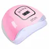 Sunx5Max Máquina de Terapia de Luz para Manicura 180W Sensor Lámpara de Horneado Secador Esmalte de Uñas Pegamento Máquina de Secado Rápido Lámpara Led