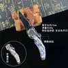 Delta Periférico de Juego Cuchillo Plegable Modelo Gran Hoja de Mercy Aleación Retráctil Sin Filo 22cm