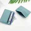 Portatarjetas spot transfronterizo ranuras para tarjetas de gran capacidad portatarjetas pequeño ranuras para múltiples tarjetas compacto para mujer funda de tarjeta de cuero pu portatarjetas al por mayor