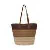 Bolsa de Palha Trançada Estilo Férias Bolsa de Ombro Trançada de Verão para Mulheres 2026 Novo Estilo Estilo Preguiçoso Bolsa de Praia Casual Personalizada