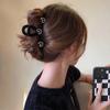 Princesa na Fuga Grab Clip Grande Arco Tubarão Clip Atmosférico High-end Grampo de Cabelo Estilo Coreano Feminino Elegante Acessórios para o Cabelo