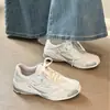 Tênis Gat de Treinamento Respirável com Malha e Sola Grossa Estilo Coreano para Mulheres, Novo Modelo Primavera 2026, Leve, Confortável, Tênis Casuais Esportivos para Corrida