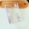 Funda de PVC suave transparente de tres pliegues tamaño A6 con doble botón para álbum de fotos de hojas sueltas, libro de almacenamiento Porter para tarjetas estrella de 6 agujeros