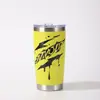 Taza de Coche Nueva Creativa Transfronteriza de 20 oz Termo de Acero Inoxidable al Vacío 304 Patrón de Graffiti de Doble Capa Taza para Hielo