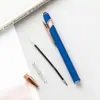 Em estoque atacado caneta de beleza criativa haste de alumínio metálico caneta esferográfica de pressão por bola publicidade, caneta para tela sensível ao toque impressão de logotipo