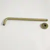 Brazo de Ducha Superior de Acero Inoxidable Tubería Oculta Codo de Tubo Cuadrado para Ducha Cabezal de Ducha Estilo Moderno