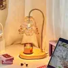 Lámpara de mesa para derretir cera de aromaterapia transfronteriza para dormitorio, mesita de noche, lámpara de derretir velas de alta gama, lámpara de ambiente vintage, lámpara de mesa, accesorio de iluminación, madera maciza