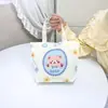 Nova Bolsa de Lona Estilo Desenho Animado Fofo Gatinho Bolsa de Mão para Estudante Versátil de Verão Roupas de Trabalho Bolsa de Grande Capacidade