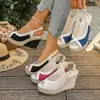 Sandalias Romanas tejidas de suela gruesa con hebilla, boca de pez, estilo europeo y americano, comercio exterior talla grande transfronterizo, novedad otoño 2026