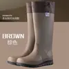 Botas de Chuva de Puxar para Homens e Mulheres, Caminhada em Floresta Tropical ao Ar Livre para Casais, Sapatos de Borracha Dobráveis Impermeáveis Antiderrapantes, Sapatos para Água do Mar
