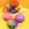 Juguete Popular Squishy de Colores Arcoíris para Aliviar el Estrés Goma Suave Pan para Ventilar Juguete para Apretar con la Mano Juguete al por Mayor Pan al Vapor