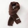 Cachecol Infantil Popular Transfronteiriço de Lã Espessa Cor Sólida Simples Menino Versátil Inverno Quente Menina Cachecol Tricotado