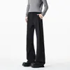 Pantalones rectos de hombre de color liso, de estilo americano de alta gama, versátiles, con caída, para primavera y otoño, sencillos y elegantes, sin arrugas, de largo hasta el suelo