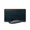 Adecuado para iPad Teclado Inalámbrico Bluetooth Teléfono Móvil Tableta Computadora Portátil 10 pulgadas Teclado Retroiluminado Tricolor Colorido Fábrica