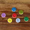 Botões Naturais Coloridos de Concha Pontos Vermelhos Verdes Amarelos Óleo Dois Furos Casuais Roupas Infantis Botões de Camisa
