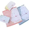 Toalla Cuadrada de Algodón Puro Fabricante 100% Algodón Venta Directa al Por Mayor Toalla para Saliva de Bebé Toalla de Mano con Dibujos Suave Absorbente No Suelta Pelusa