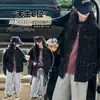 Jaqueta Feminina Primavera e Outono 2026, Jaqueta Jeans Estilosa com Pedrarias, Cardigan Casual Solto Moda Coreana para Crianças Maiores