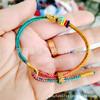 2024 Año del Dragón Cuerda de Mano Cuerda de Mano Zodiacal Orilla Lingyin Chang Shu Qi Hui Usando Accesorios Dorados Pulsera Multiusos