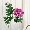 Flores Artificiales de Peonía, Peonías Falsas, Decoración para el Hogar Estilo Chino para Sala de Estar, Mesa de Comedor, Entrada, Arreglo Floral, Accesorios de Fotografía