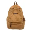 Mochila de Lona Lavada Estilo Nuevo para Mujer, Nicho de Preparatoria y Secundaria Estilo Ins Japonés Simple de Gran Capacidad Mochila de Moda