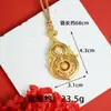 Nuevo Estilo Chino Antiguo Sha Collar de Oro Estilo Corte Retro Diamante Fulu Calabaza Cadena de Lana Moda Nacional Femenina Joyería de Yiwu