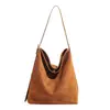 Bolsa Tote Casual de Grande Capacidade para Mulheres 2025 Outono Nova Moderna Retrô Acessível Luxo Cor Contrastante Ombro Único Axila
