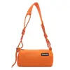Bolsa de Textura Escarchada para Mujer, Bolso Almohada Cilíndrico de Moda, Nuevo Modelo 2025, Bolso Versátil de Gran Capacidad Casual y Elegante para Mujer