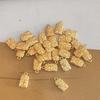 Senshe Lingote de Oro Artificial Mini Oro de Arena Oro Sólido Pequeño Lingote Semilla de Melón Dorado Ábaco Deseoso Barra de Oro Sólido Arroz