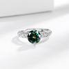 Anel de Abertura Novo Estilo Florescer Completo 2 Quilates para Mulheres Moissanite Imitação Grau D Anel de Noivado Proposta Banquete para Mulheres