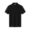 Camiseta polo de algodón-spandex de 220 g, 80 hilos, algodón de fibra larga para verano, camiseta de manga corta unisex, impresión de logotipo disponible bajo pedido