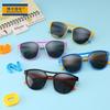 S8172 Óculos Infantis Material de Silicone Óculos de Sol Tendência da Moda Óculos de Sol Infantis Atacado Proteção Ocular Estilo Infantil