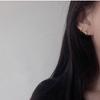 Aretes de Aro de Moda Brillantes Aretes de Aro Grandes Estilo Coreano Europeo y Americano Elegantes Retro Simples Pequeños Aros para la Oreja Joyería para Mujer