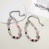 Correa para Cámara Ccd de Estilo Dulce Fresco Negro Rosa con Cuentas Cadena para Teléfono con Cuentas DIY Cordón para Teléfono Polaroid Anti-Pérdida