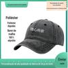 Boné de Baseball Tendência Novo Outono e Inverno 2023 Masculino Boné com Aba Feminino Circunferência da Cabeça Grande Jeans Lavado Desgastado Customização de Alto Padrão