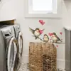 Comercio Exterior Corazón en la Rama, Tres Pájaros Lindos, Pegatinas de Pared para Decoración de Dormitorio y Hogar, Pegatinas, Venta al por Mayor Autoadhesivo Transfronterizo