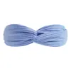 Diadema elástica cruzada europea y americana de Amazon, color sólido, tejida de algodón de gamuza, accesorios para el cabello para mujer, anillo para el cabello, tocado