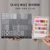 A-012 Placas de Estampado para Uñas con Diseño de Cuadros - Herramientas de Uñas Multidiseño Más Vendidas para Estampado