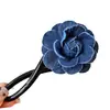 Azul Denim Clip de Giro Nuevo 2024 para Mujer Pinza de Flor de Una Palabra Pasador Rastreador de Cabello en la Parte Trasera de la Cabeza Pinza para Media Coleta Tocado