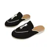 Pantuflas de mujer de punta cerrada, multicolores y a la moda, para venta al por mayor transfronteriza de verano en Europa y América