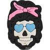 Accesorios para zapatos con agujeros de la serie Halloween, hebilla de PVC para zapatos con flores, correa de anillo de mano, accesorios para zapatos de bricolaje, venta al por mayor de accesorios